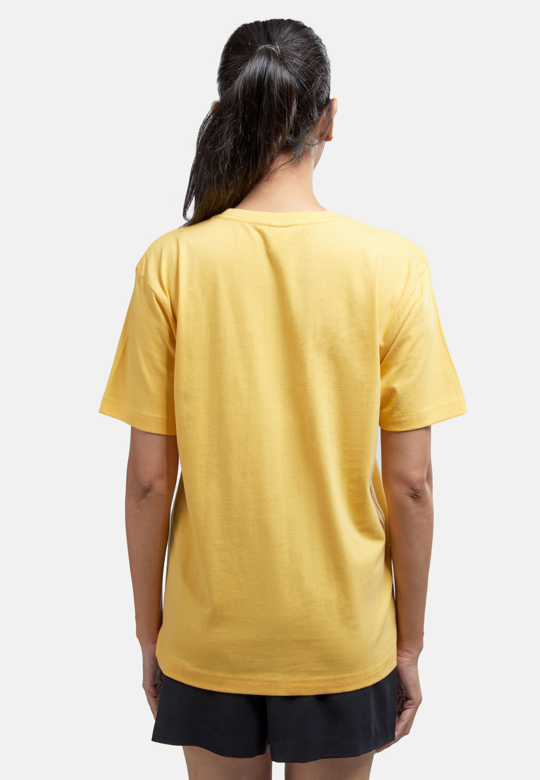 100% Cotton Round Neck (160 grams)- Light Yellow (P-901-57) - Image 7