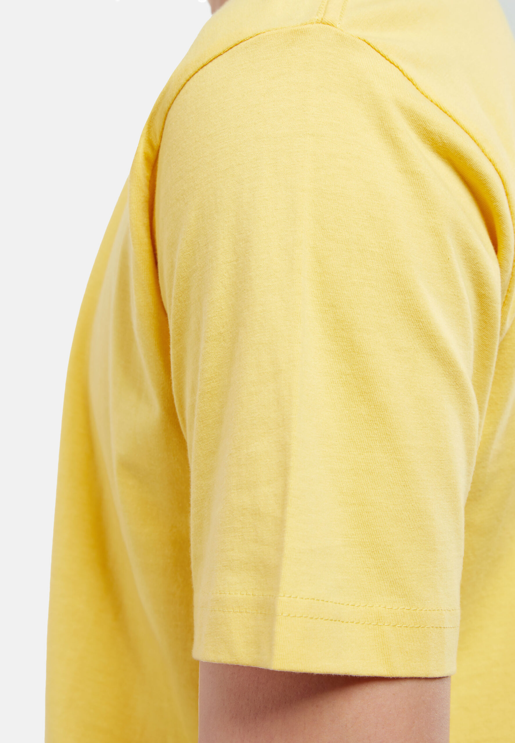100% Cotton Round Neck (160 grams)- Light Yellow (P-901-57) - Image 4