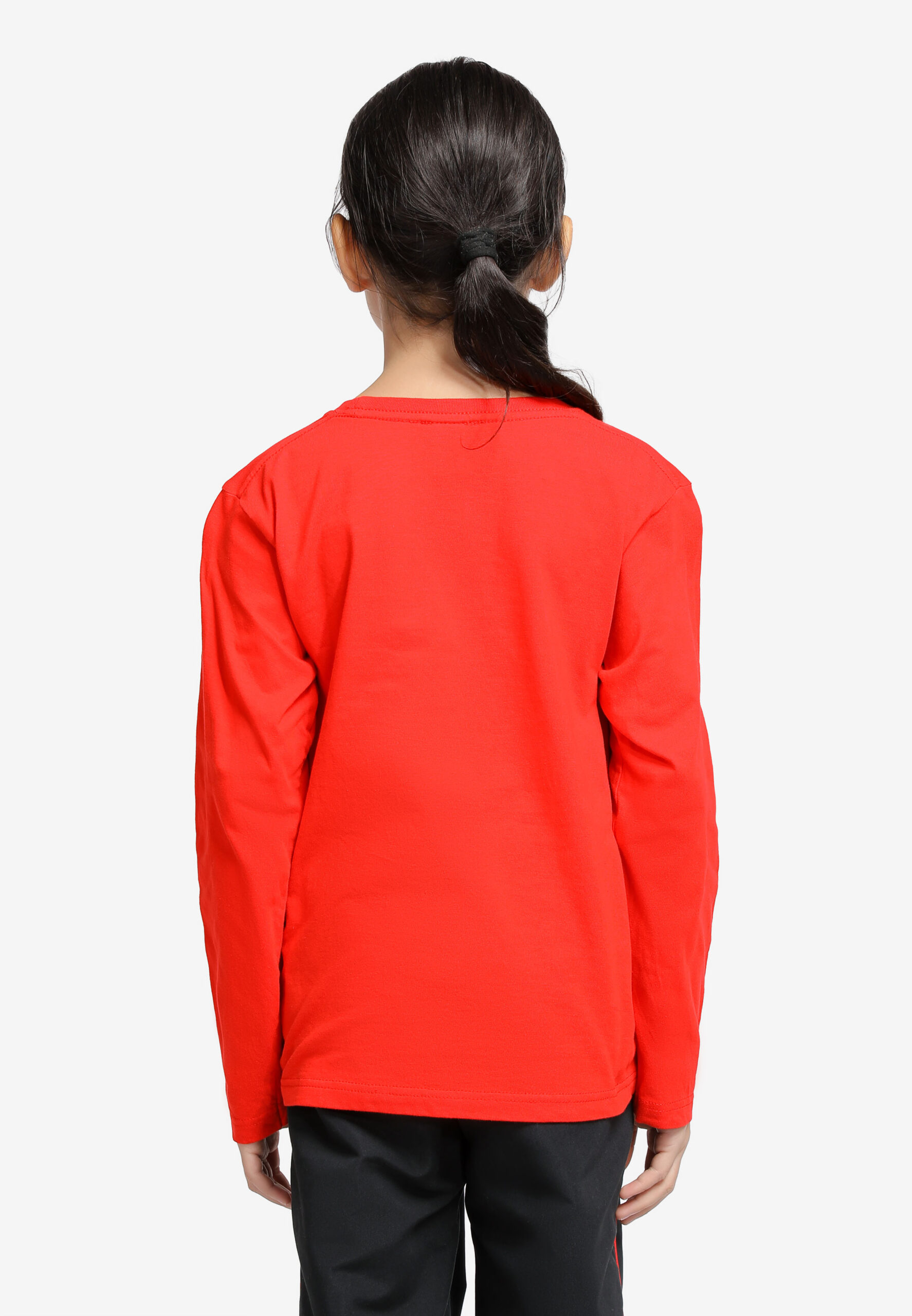 100% Cotton Long Sleeve Round Neck Kids-Red (PK-601-06) - Image 8
