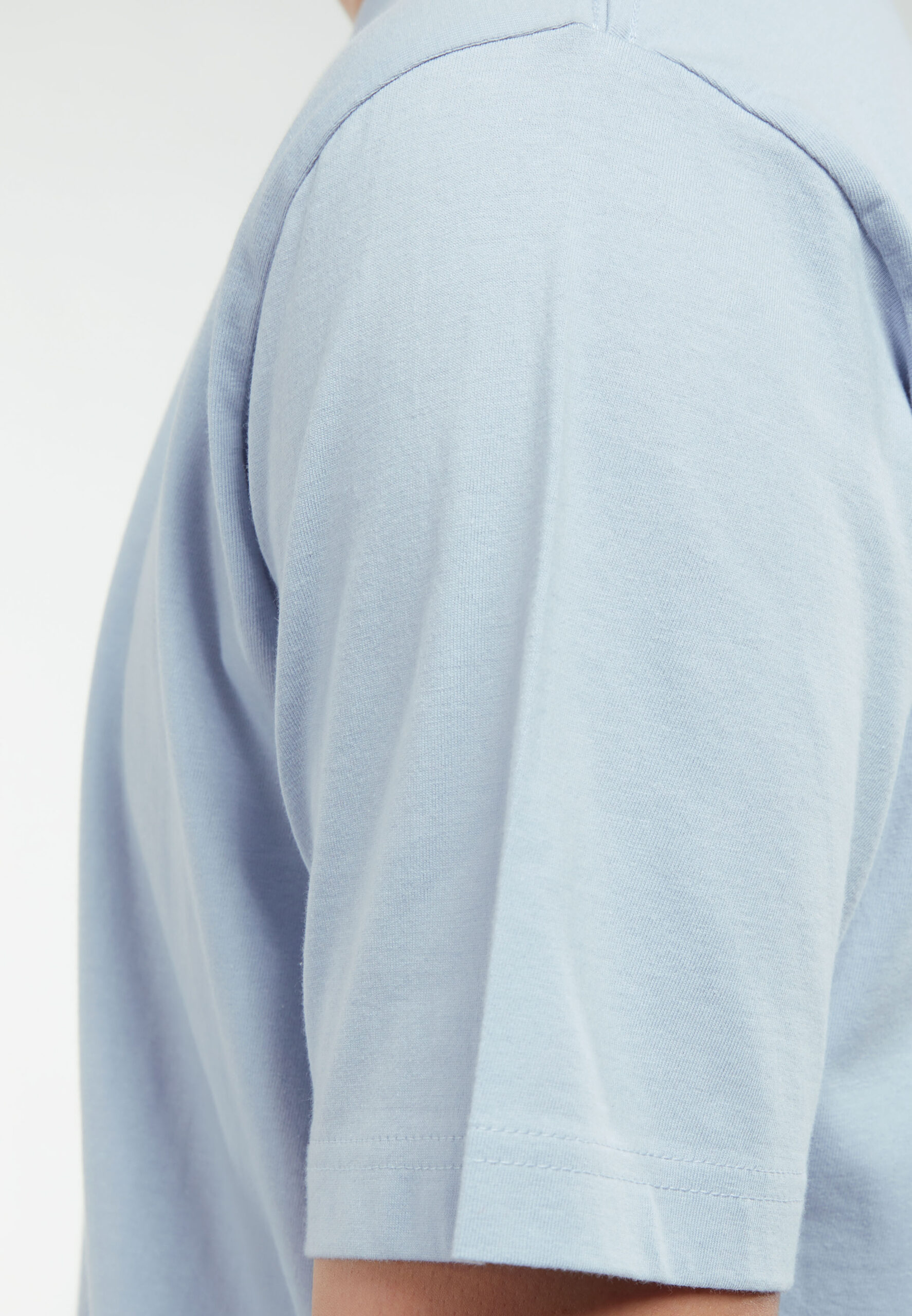 100% Cotton Round Neck (160 grams)- Light Grey (P-901-41) - Image 10